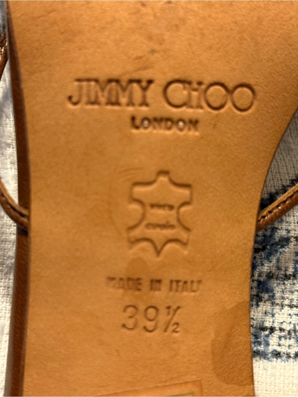 Authentic JIMMY CHOO LONDON
Vintage Rare brown leather slide sandals - Picture 7 of 9